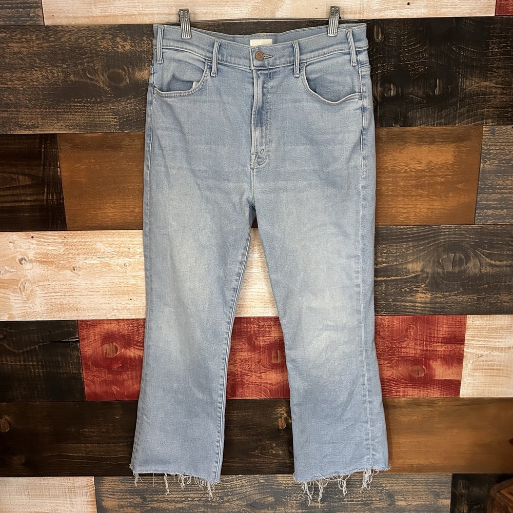 Mother Lil Hustler Ankle Fray In Healing Jar Blue Jeans Women’s 32
